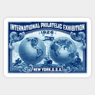 1926 New York International Philatelic Exhibit Sticker